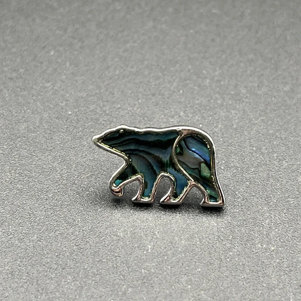 Iridescent Bear‎ Animal Wildlife Lapel Hat Pin